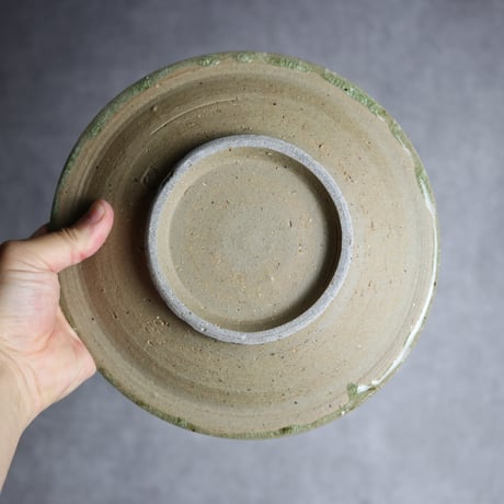 7寸皿2 灰釉 やちむん 陶器 仁陶器工房:7023006