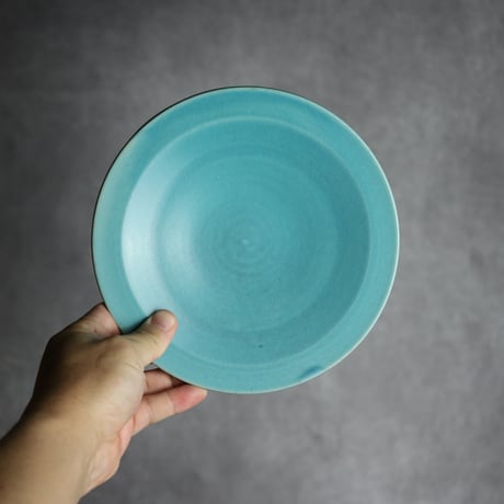 6寸皿1 トルコブルー やちむん 陶器 仁陶器工房:7023071