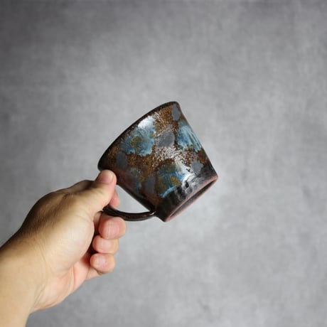 コーヒーカップ1 黒シリーズ やちむん 陶器 sui:7022007