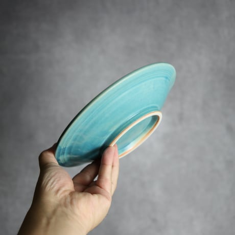 6寸皿3 トルコブルー やちむん 陶器 仁陶器工房:7023071