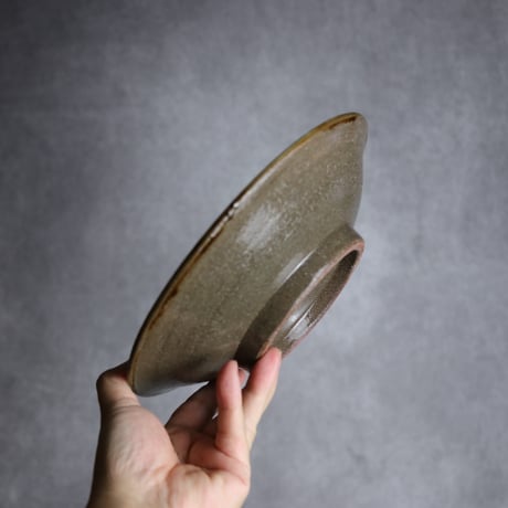 7寸皿1 三彩 指描 やちむん 陶器 漂窯:7010007