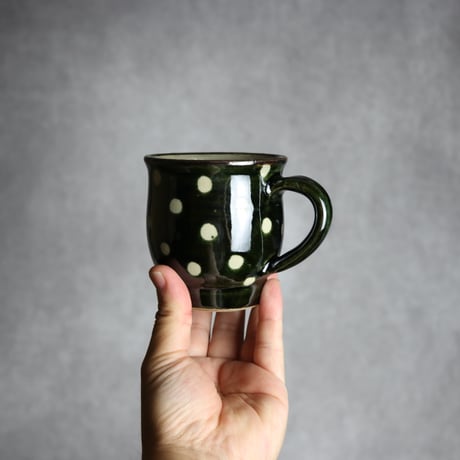 マグカップ 呉須釉 蝋抜 点打 やちむん 陶器 真南風工房:7011022