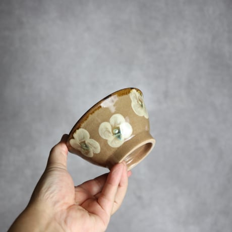 飯碗小1 梅花紋 やちむん 陶器 エドメ陶房:7201015