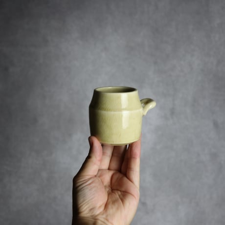 木匙付きシュガーポット1 アイボリー やちむん 陶器 cerca:7025033