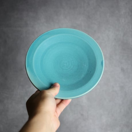 6寸皿1 トルコブルー やちむん 陶器 仁陶器工房:7023071