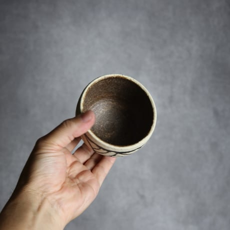 ロックカップ 柄8 やちむん 陶器 田村聡士 mano619:7018018