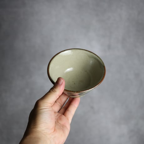 3.5寸マカイ1 呉須釉 線描 やちむん 陶器 北窯 宮城正享工房:7005013