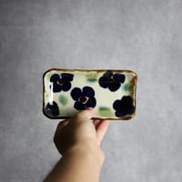 豆ロング3 花紋 やちむん 陶器 エドメ陶房:7201025