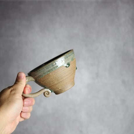 スープカップ2 灰釉 やちむん 陶器 仁陶器工房:7023037