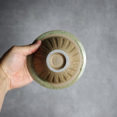 しのぎ小鉢 大3 灰釉 やちむん 陶器 仁陶器工房:7023078