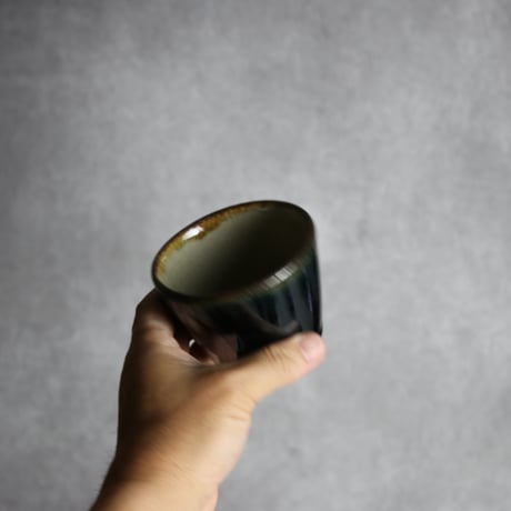 そば猪口1 呉須釉 やちむん 陶器 北窯 松田共司工房:7004031