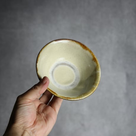 4寸マカイ1 飴呉須釉 印花 やちむん 陶器 北窯 松田共司工房:7004020
