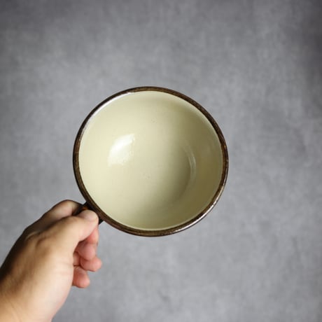 スープカップ 飴釉 蝋抜 点打 やちむん 陶器 真南風工房:7011026