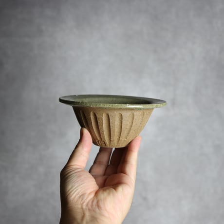 しのぎ小鉢 大2 灰釉 やちむん 陶器 仁陶器工房:7023078