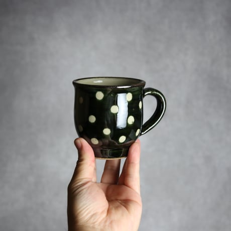 マグカップ 呉須釉 蝋抜 点打 やちむん 陶器 真南風工房:7011022