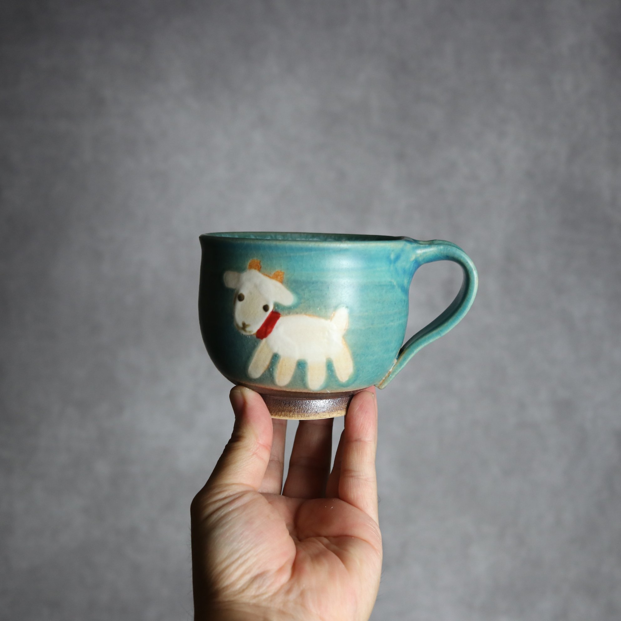 丸マグ ヤギ2 やちむん 陶器 atelier qucchane:7026039 | MADE