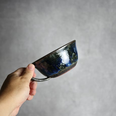 スープカップ1 孔雀 やちむん 陶器 sui:7022054