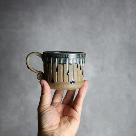 マグカップ1 呉須釉 やちむん 陶器 仁陶器工房:7023037