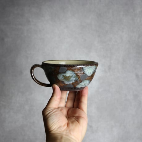 スープカップ1 黒シリーズ やちむん 陶器 sui:7022015