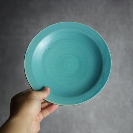 6寸皿4 トルコブルー やちむん 陶器 仁陶器工房:7023071