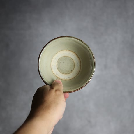 3.5寸マカイ2 呉須釉 線描 やちむん 陶器 北窯 宮城正享工房:7005013
