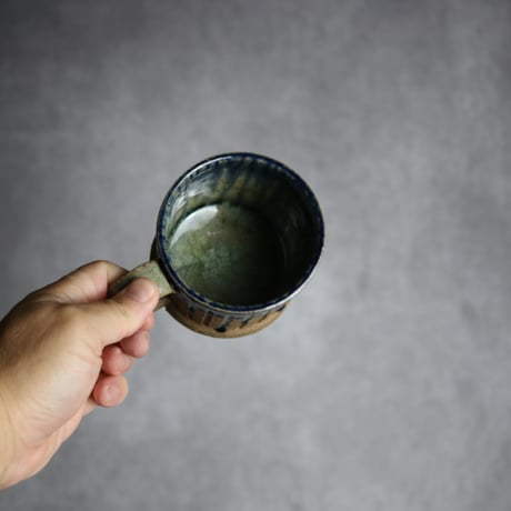 マグカップ1 呉須釉 やちむん 陶器 仁陶器工房:7023037