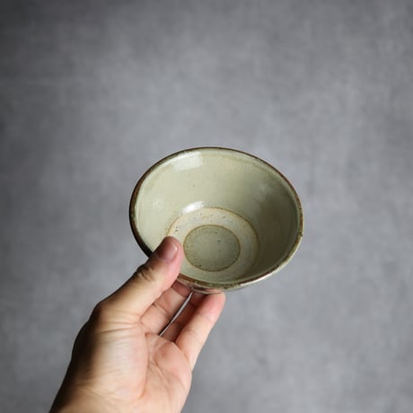3.5寸マカイ2 呉須釉 線描 やちむん 陶器 北窯 宮城正享工房:7005013