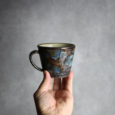 コーヒーカップ2 黒シリーズ やちむん 陶器 sui:7022007