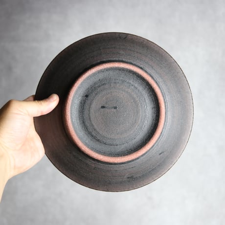 7寸皿2 黒シリーズ やちむん 陶器 sui:7022005