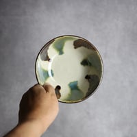 4.5寸鉢1 三彩 波紋 やちむん 陶器 漂窯:7010028