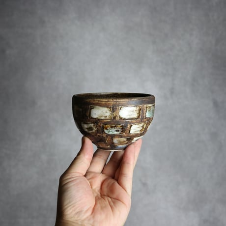 絵付けロックカップ2 やちむん 陶器 田村聡士 mano619:7018025