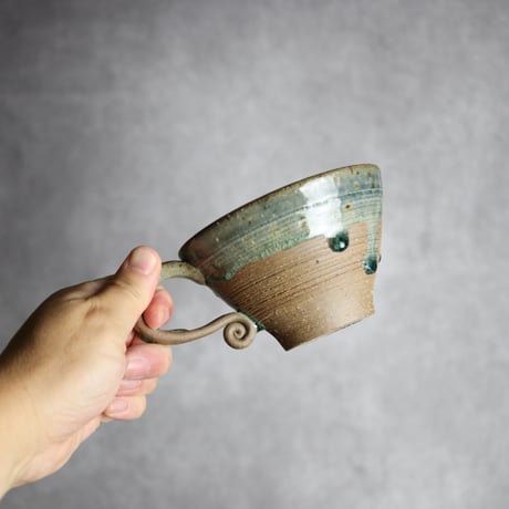 スープカップ3 灰釉 やちむん 陶器 仁陶器工房:7023037