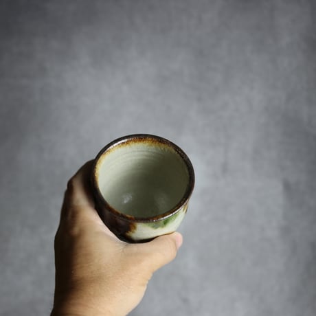 湯呑2 三彩 点打 やちむん 陶器 榮一工房:7013078