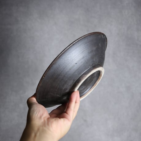 7寸皿1 三彩 格子点打 やちむん 陶器 榮一工房:7013020