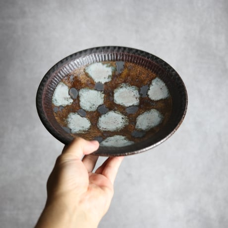 7寸皿2 黒シリーズ やちむん 陶器 sui:7022005