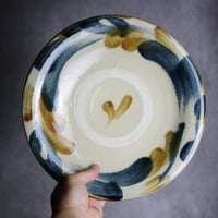 9寸皿1 飴呉須釉 唐草 やちむん 陶器 北窯 松田共司工房:70040011