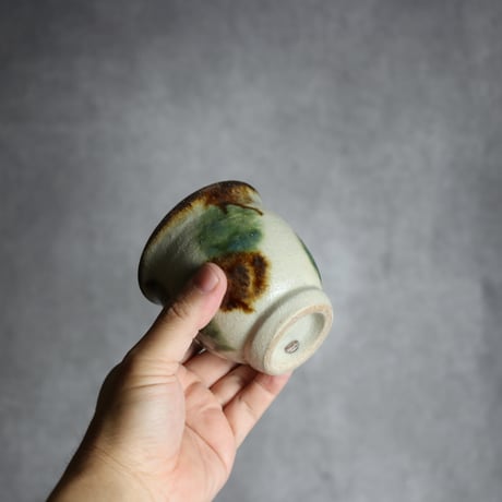 湯呑1 三彩 点打 やちむん 陶器 榮一工房:7013078