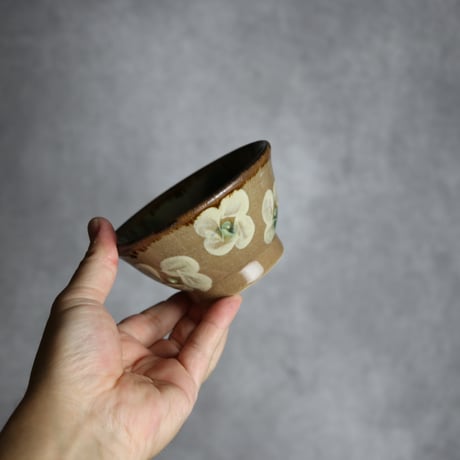 飯碗小1 梅花紋 やちむん 陶器 エドメ陶房:7201015