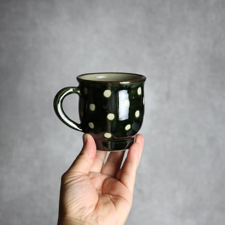 マグカップ 呉須釉 蝋抜 点打 やちむん 陶器 真南風工房:7011022