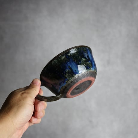 スープカップ1 孔雀 やちむん 陶器 sui:7022054