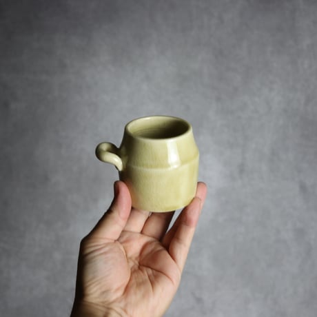 木匙付きシュガーポット1 アイボリー やちむん 陶器 cerca:7025033