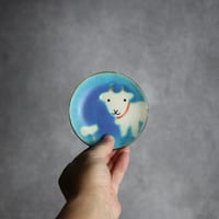 3寸皿 ヤギ1 やちむん 陶器 atelier qucchane:7026047