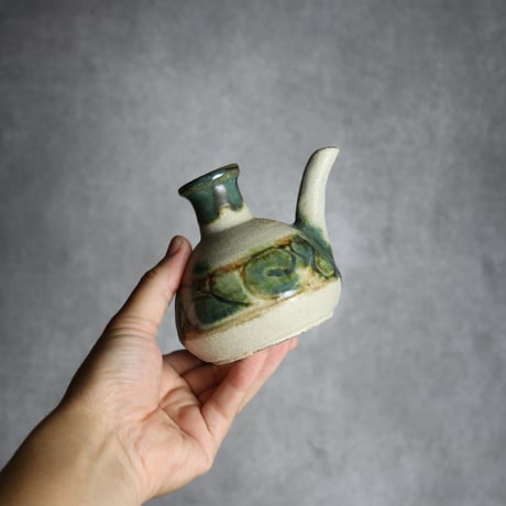 カラカラ1合2 三彩 線彫唐草 やちむん 陶器 榮一工房:7013091