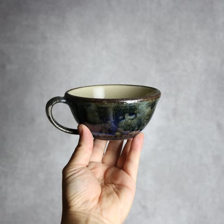 スープカップ1 孔雀 やちむん 陶器 sui:7022054