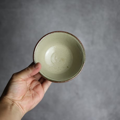 3.5寸マカイ1 呉須釉 線描 やちむん 陶器 北窯 宮城正享工房:7005013