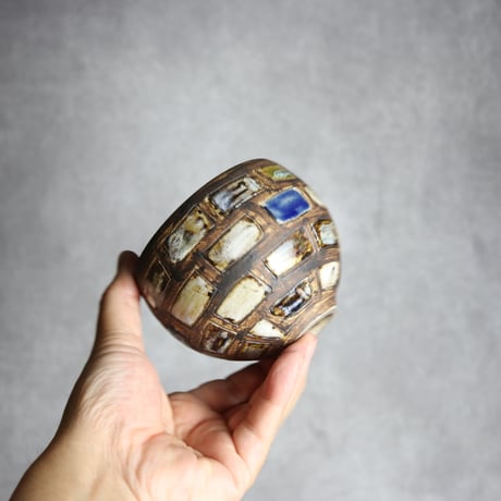 絵付けロックカップ1 やちむん 陶器 田村聡士 mano619:7018025