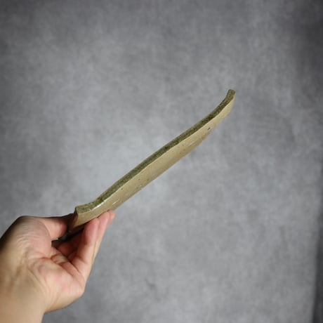 長角皿 中1 灰釉 やちむん 陶器 仁陶器工房:7023014