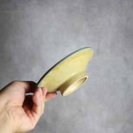 4.5寸皿1 トルコブルー 線彫唐草 やちむん 陶器 仁陶器工房:7023073