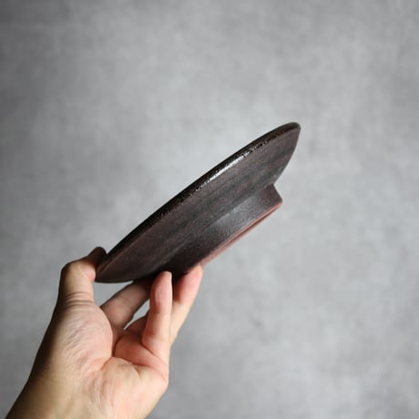 6寸皿1 黒シリーズ やちむん 陶器 sui:7022004