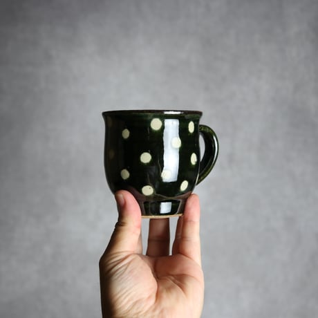 マグカップ 呉須釉 蝋抜 点打 やちむん 陶器 真南風工房:7011022